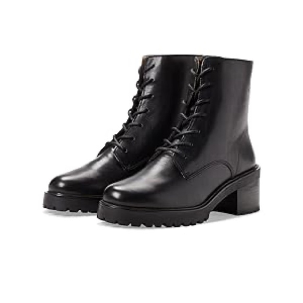 New Madewell The Bradley Heeled Lugsole Boot True Black Size 10 M Women
